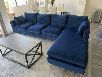 Blue couch