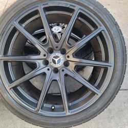 AMG 20" Staggerd MERCEDES BENZ S560 Black Satin Wheels With Tires