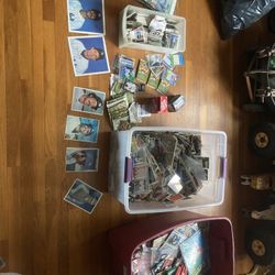 Massive Lot Of Baseball Football, And Hockey Cards!