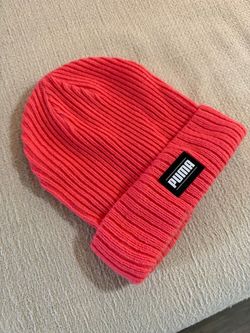 PUMA Ribbed Knit Beanie - Coral / Salmon Pink