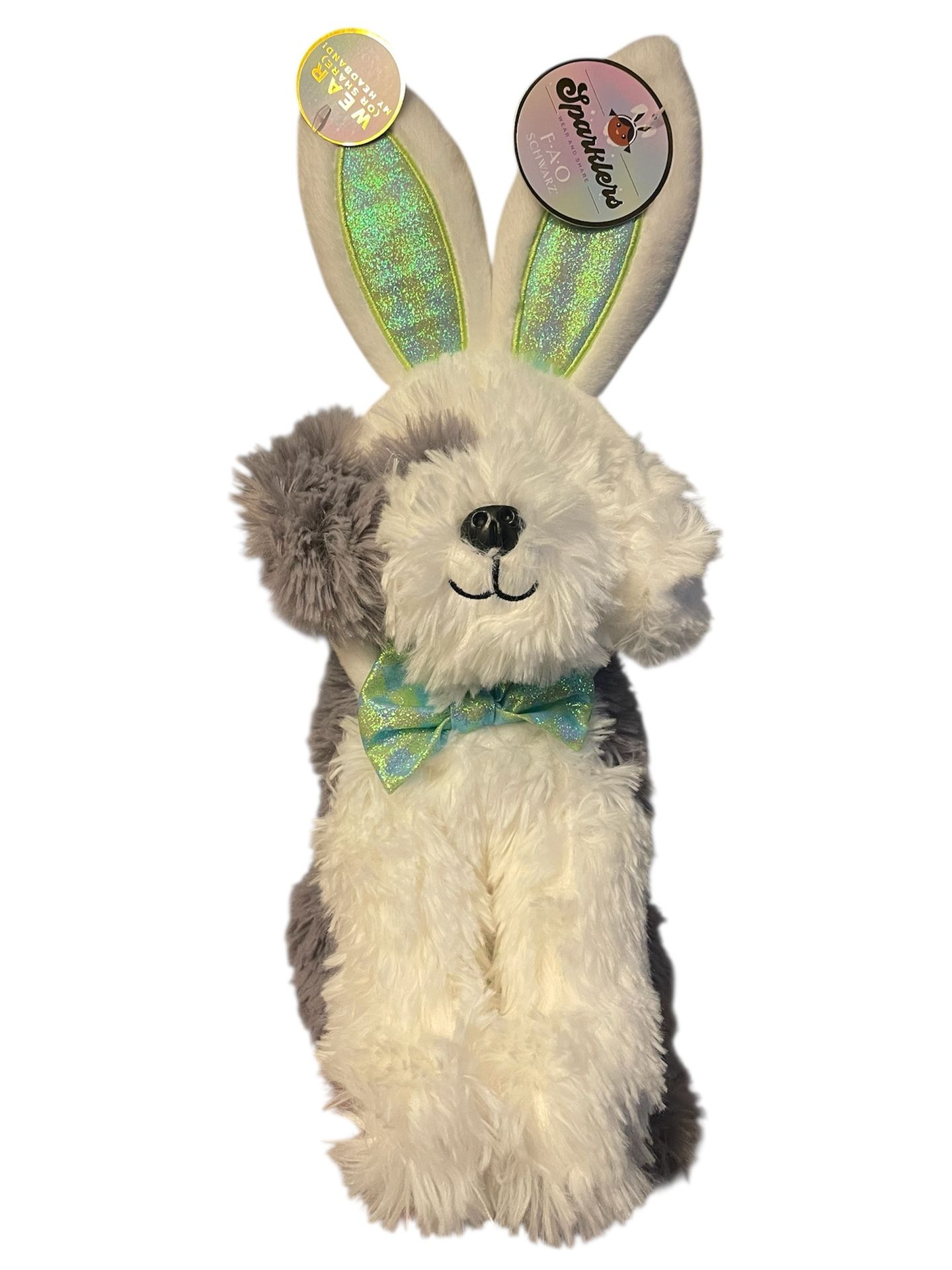 FAO Schwarz 12" Cheers 4 Ears Sheepdog Plush