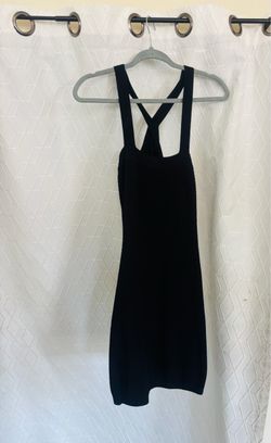 Black Knit Bodycon Mini Dress