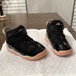 Toddler- Nike Air Jordan 6 Rings TD Black Arctic Punch