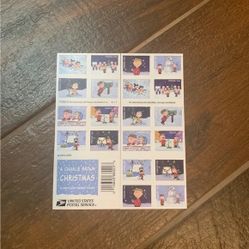 1000 Charlie Brown Xmas US Postage Forever Stamps