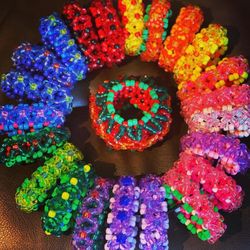 Kandi cuff , elastic bracelet