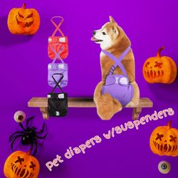 Pet Diapers With Suspenders 
