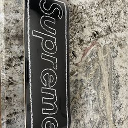 Kaws/Supreme Black Chalk skate Deck