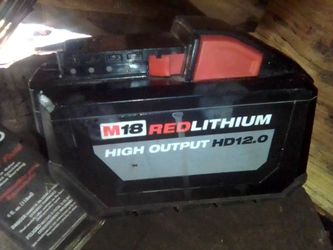 Milwaukee M18 red lithium high output HD12.0 battery