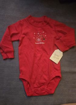 Baby Christmas Bodysuit, Size 6 Months