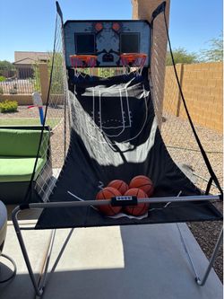 Foldable Dual Basketball Arcade Game