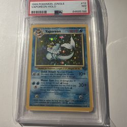 Pokemon PSA 7 Holo Vaporeon Jungle 
