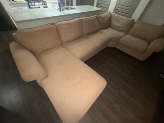 Pottery Barn Pearce Roll Arm 4 - Piece Wedge Chaise Sectional