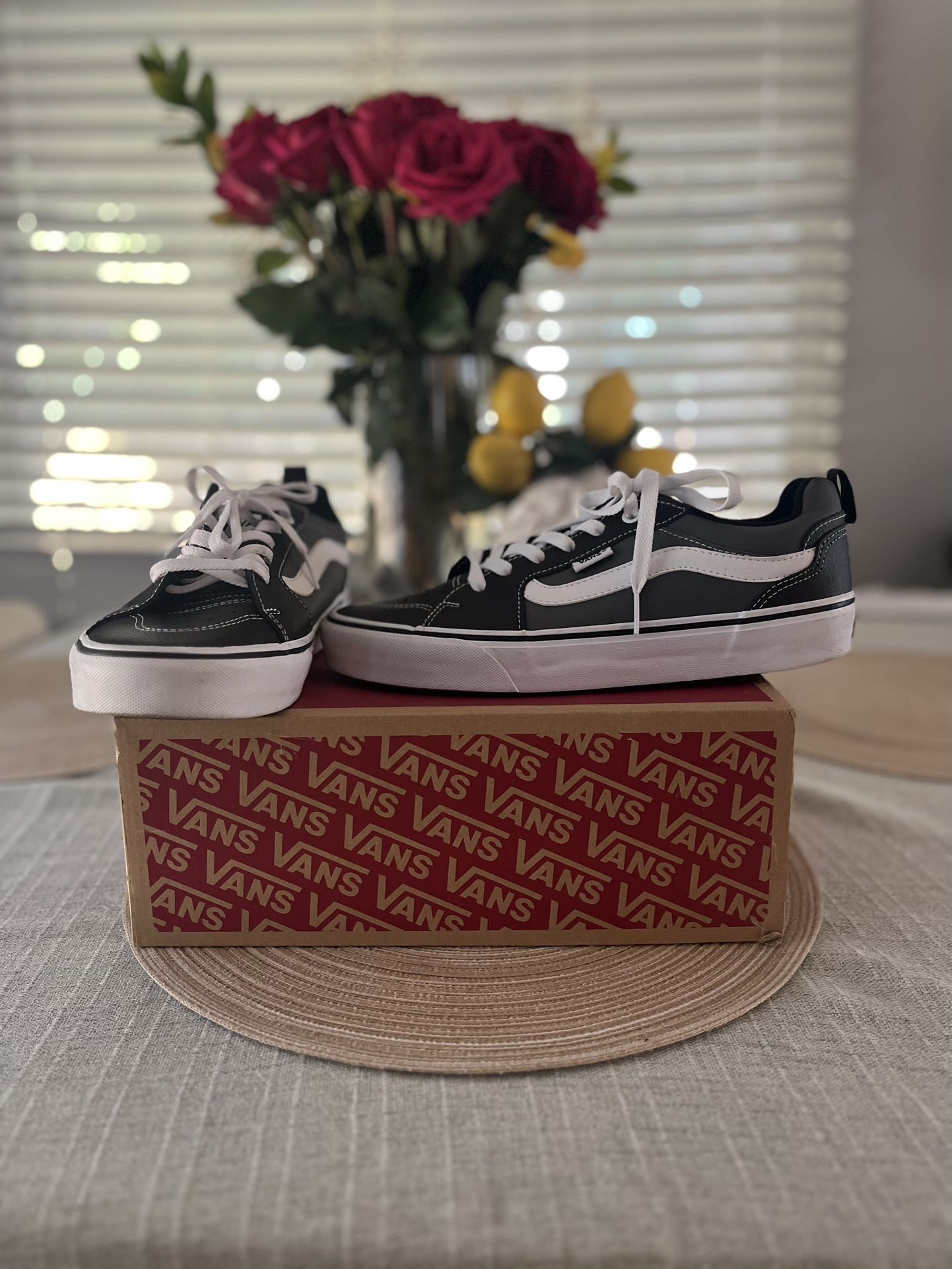 Leather Vans , Male Worn Once