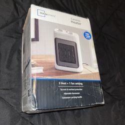 Mainstays White Ceramic Fan-Forced Electric Space Heater - Open Box