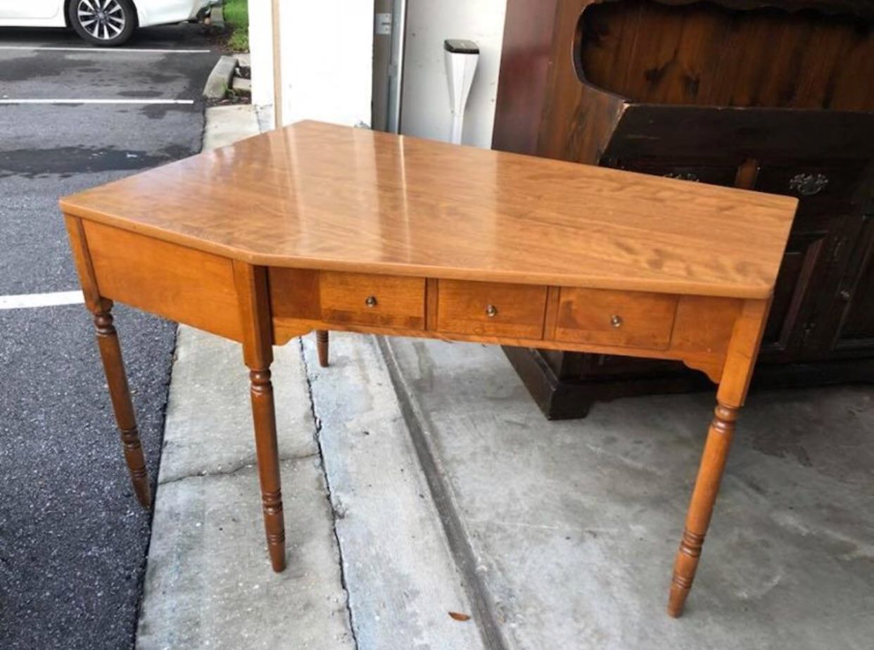 ETHAN ALLEN MID CENTURY CORNER DESK (EXCELLENT)