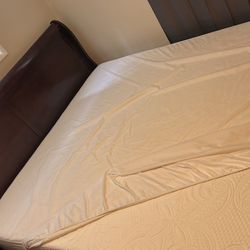 Sleigh Bed Frame And New Mattress