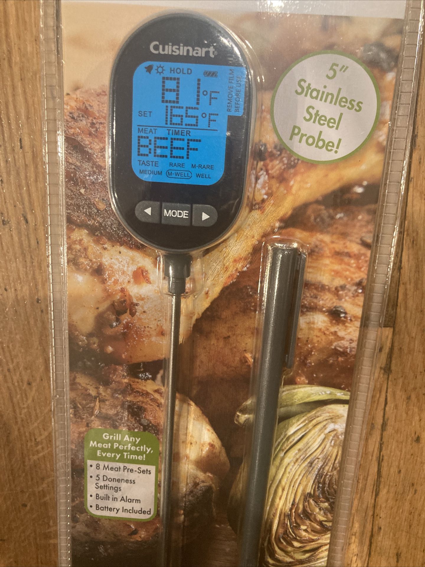 Cuisinart Instant Read Digital Meat Thermometer - 5 Probe, Cover Included  