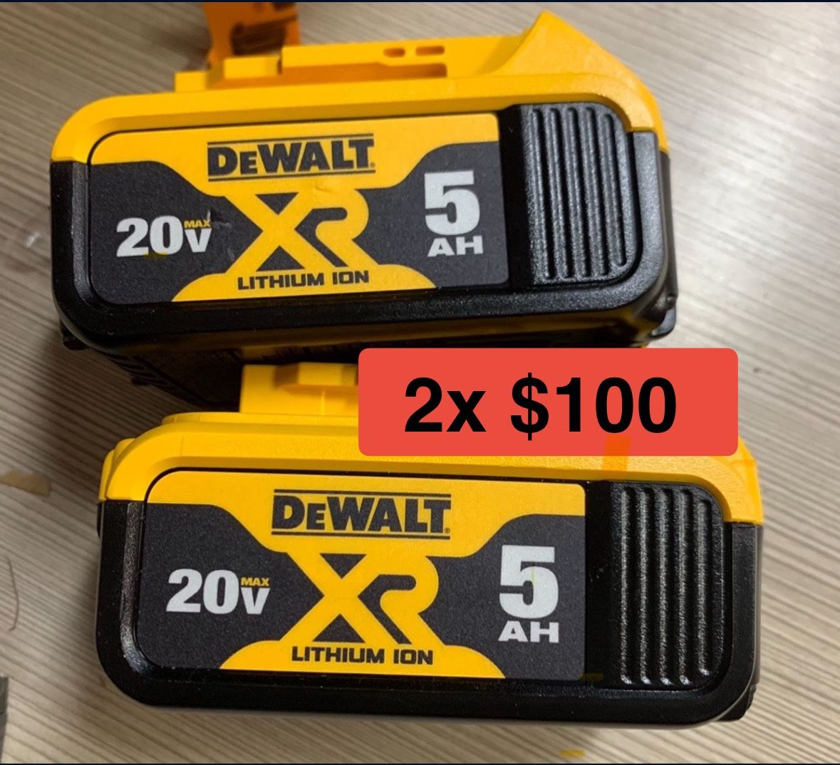 Dewalt New Battery 5ah XR 2x $100 Nuevas