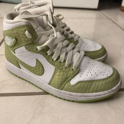 Nike air Jordan Green Pythons (Special Edition) 