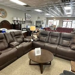 $50 Down Finance Power Reclining Sofa Loveseat Sectional Couch Sleeper Bedroom Set Queen Bed King Bed Mattress Dining Room Set Bunk Bed 