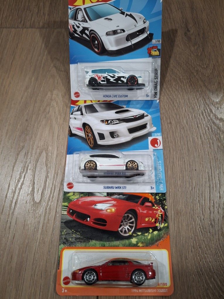 Hotwheels Matchbox Mitsubishi Honda Subaru $6 for all
