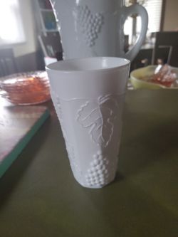 Vintage White Milk Glass