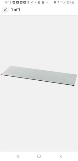 Five Glass Shelves In Excellent Condition Thick Glass, Heavy