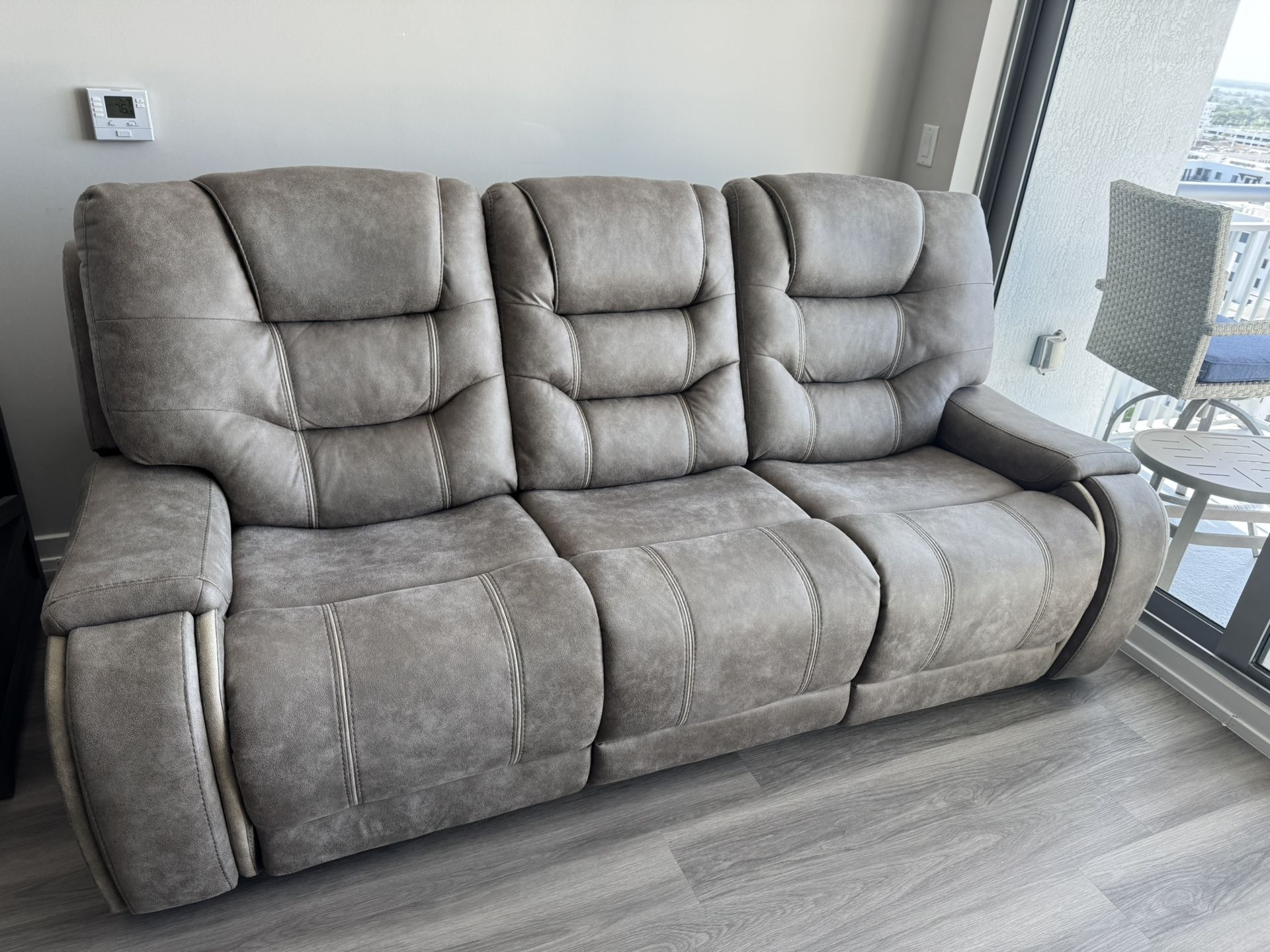 Microfiber Sofa Recliner (like new)