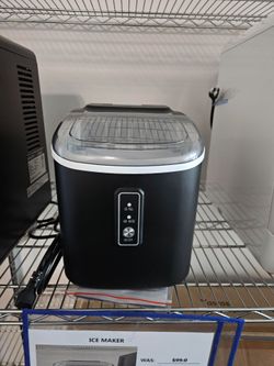 Euhomy Compact Portable Ice Maker - 13.3 lbs/Day with Detachable Basket - Black