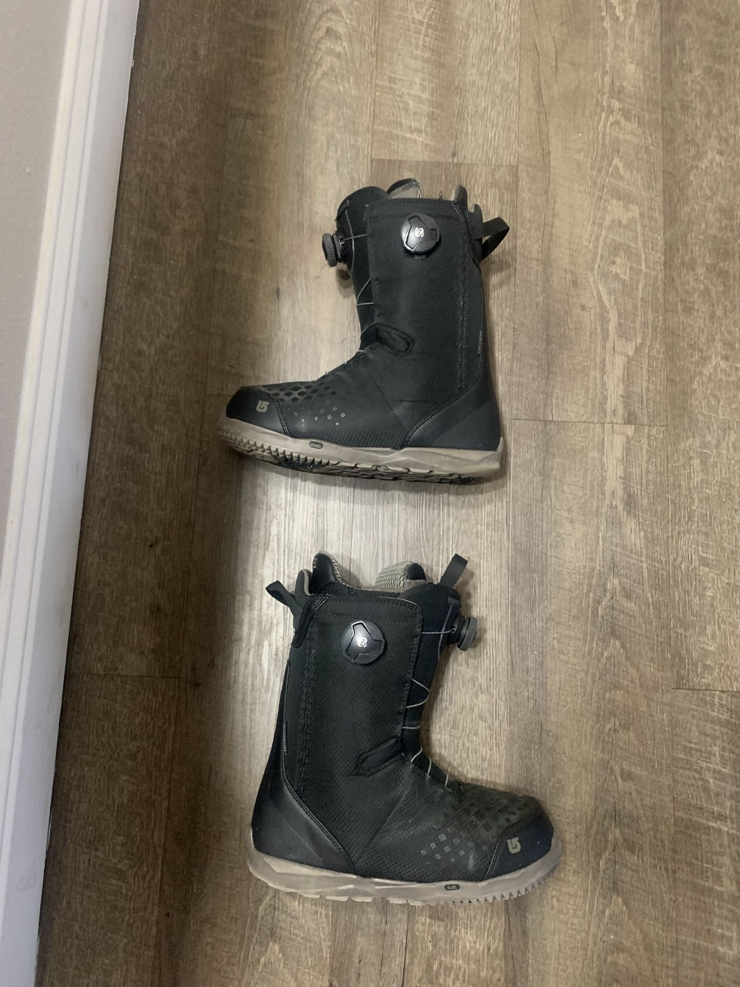 Burton Double Boa Snowboard Boots Size 9.5