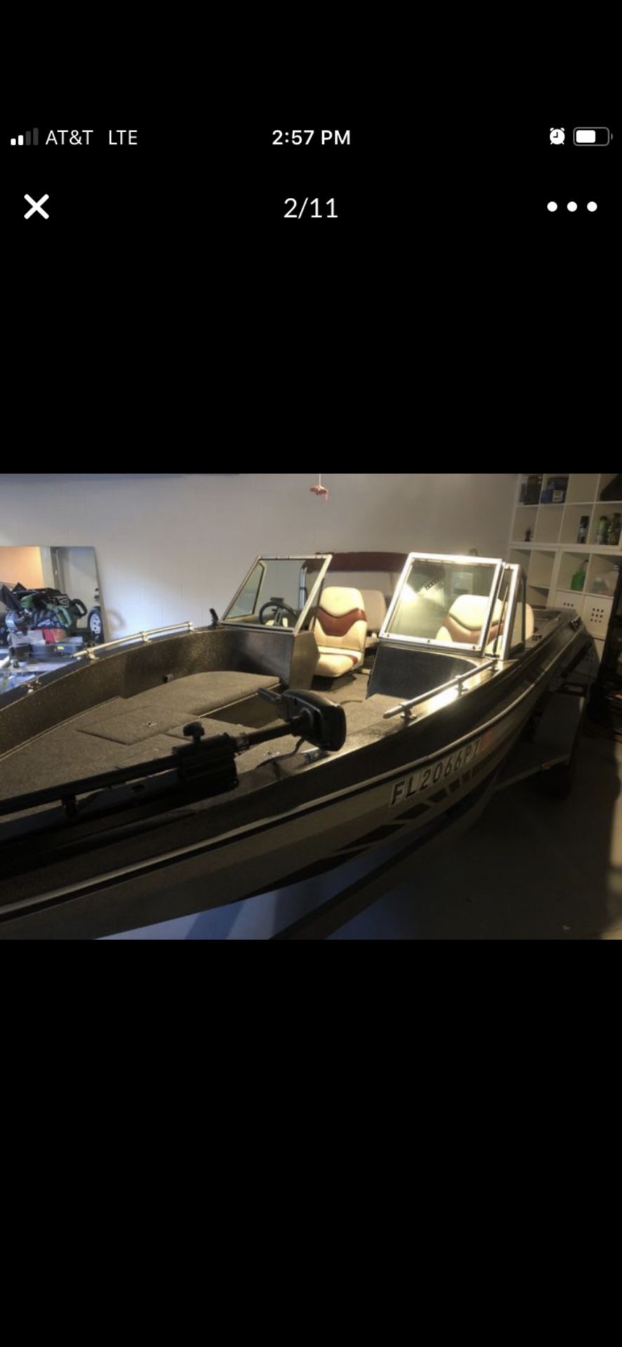 17ft Bass Boat 110 Johnson , trolling motor, fish finder new batteries, live wells, feather light trailer with new tires & wheels, new lights.