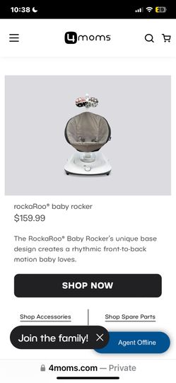 4MOM RockoRoo Baby Rocker Like New 