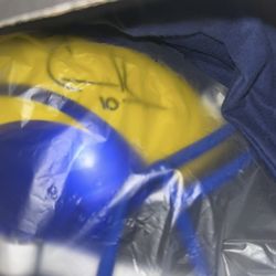 Cooper Kupp Superbowl LVI MVP Autograph Rams Helmet 