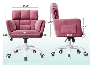 Home office chair (pink)