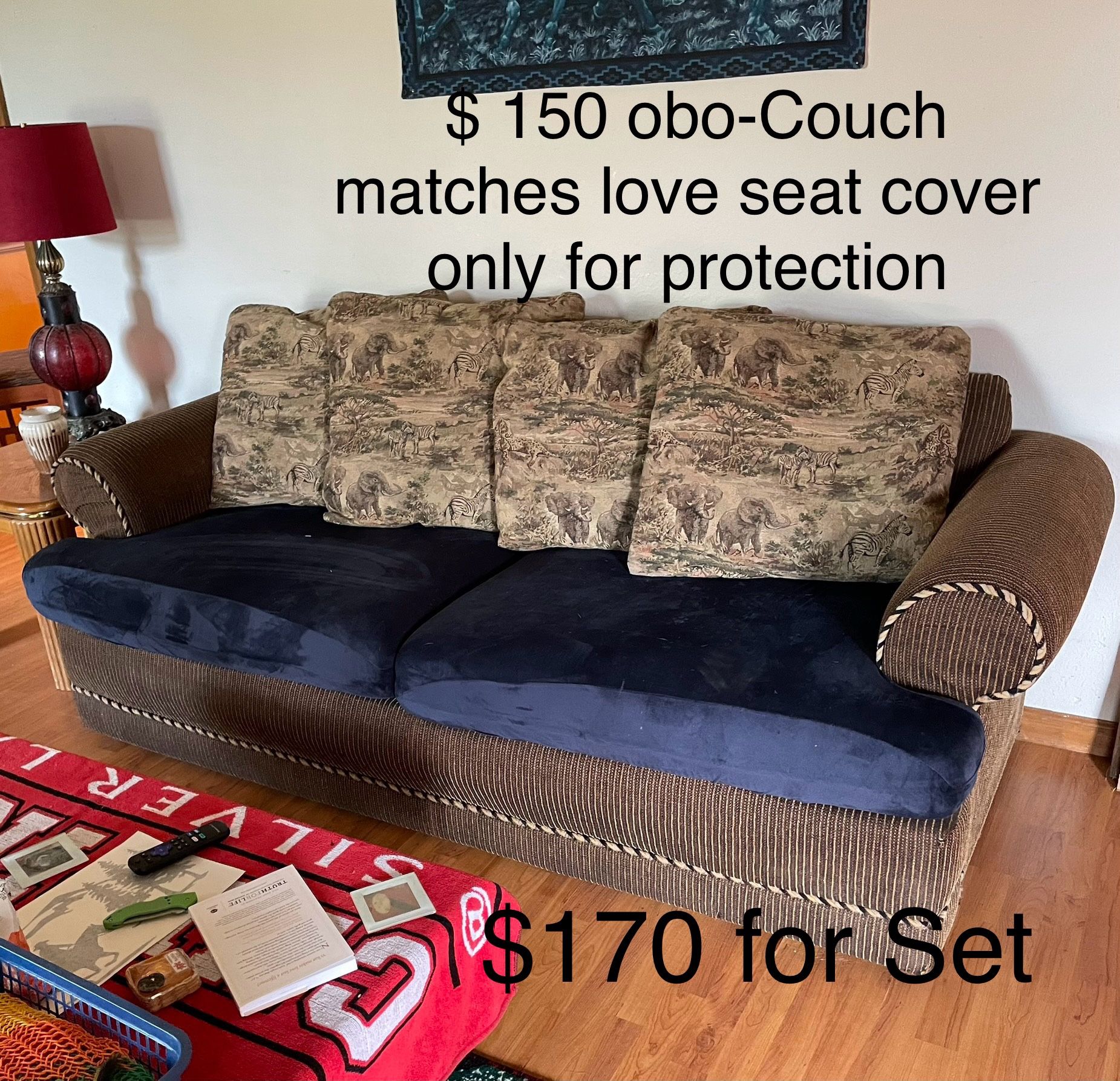 $170 or Best Offer Couch & Love Seat