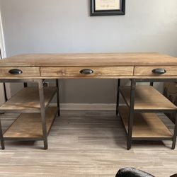 World Market Wood & Metal Teagan Desk