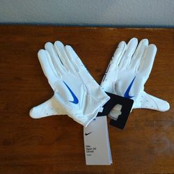 NEW Nike Vapor Jet 7.0 Football Position Player Gloves White Blue Adult Size M