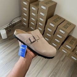 Tan Birkenstock Clogs (Sizes 39-44)