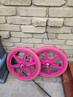 Pink none brand new mags and tires 20"