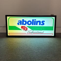 Large Vintage Abolins Lit Sign