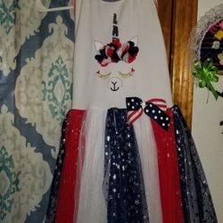 Bonnie Jean Girl dress 4th Of July Size 6 