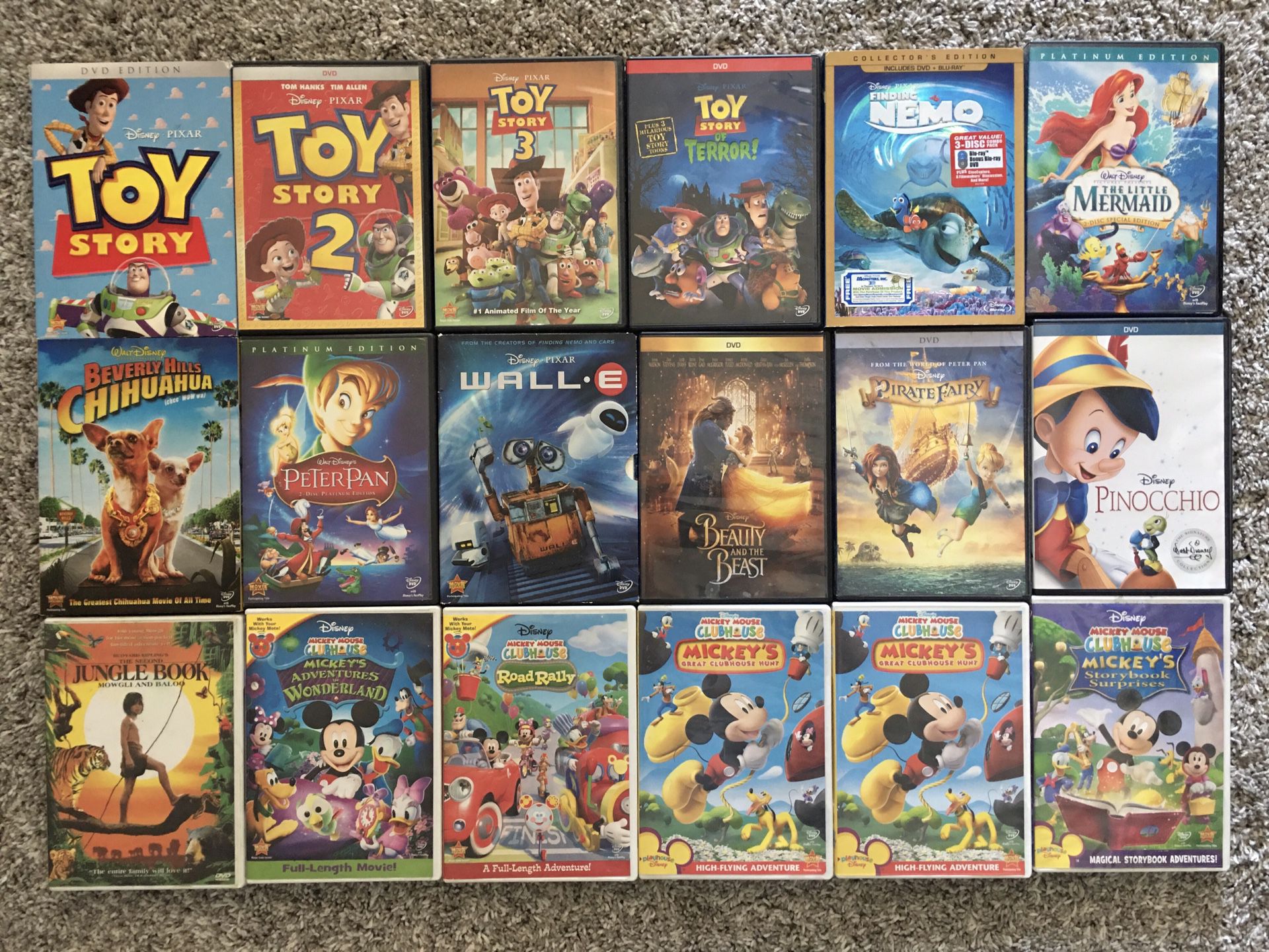 Walt Disney Pixar DVD Lot Disney Movies Kids Movies