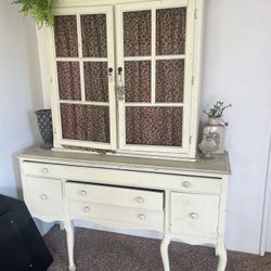 Antique Vantage, Armoire, And Drawer Set