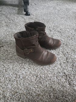 Brown Motorcycle Boots 8