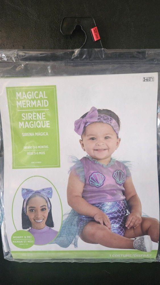 Brand New Mermaid Costume - Infant Size 3-6 months $15