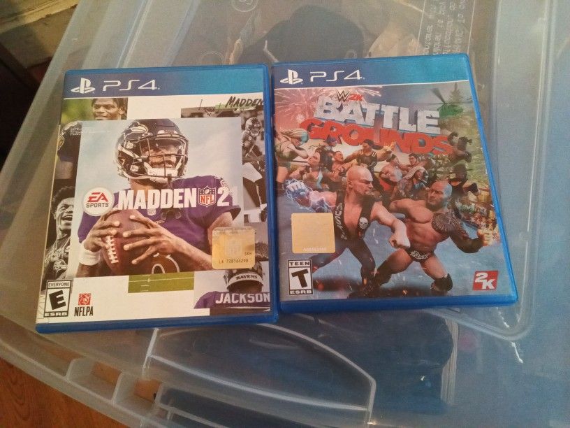 Ps4 Madden 21. & Battle Grounds .Both Only $10