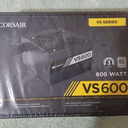 New Corsair VS600 ATX POWER SUPPLY 600 W 