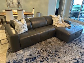 Italian leather sofa