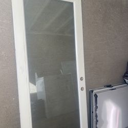 90X 36 Tempered Full Light Dooor Metal Finish