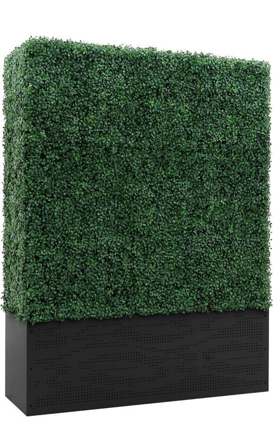 New Artificial Boxwood Hedges Wall 4'x6.58' Fake Faux Greenery Grass Plants Ivy Shrub Patio Plants Decor Privacy Fence Screen 4'x6.58' Outdoor Indoor 